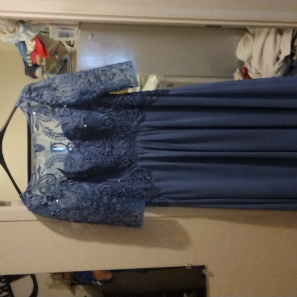JJs House Slate Blue Special Occasions Dress